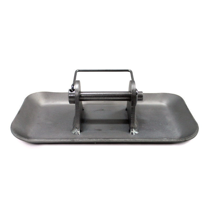 Extra foot plate for trailer jacks, shown in angled product view - STA00011