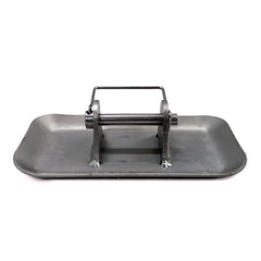 Extra foot plate for trailer jacks, shown in angled product view - STA00011