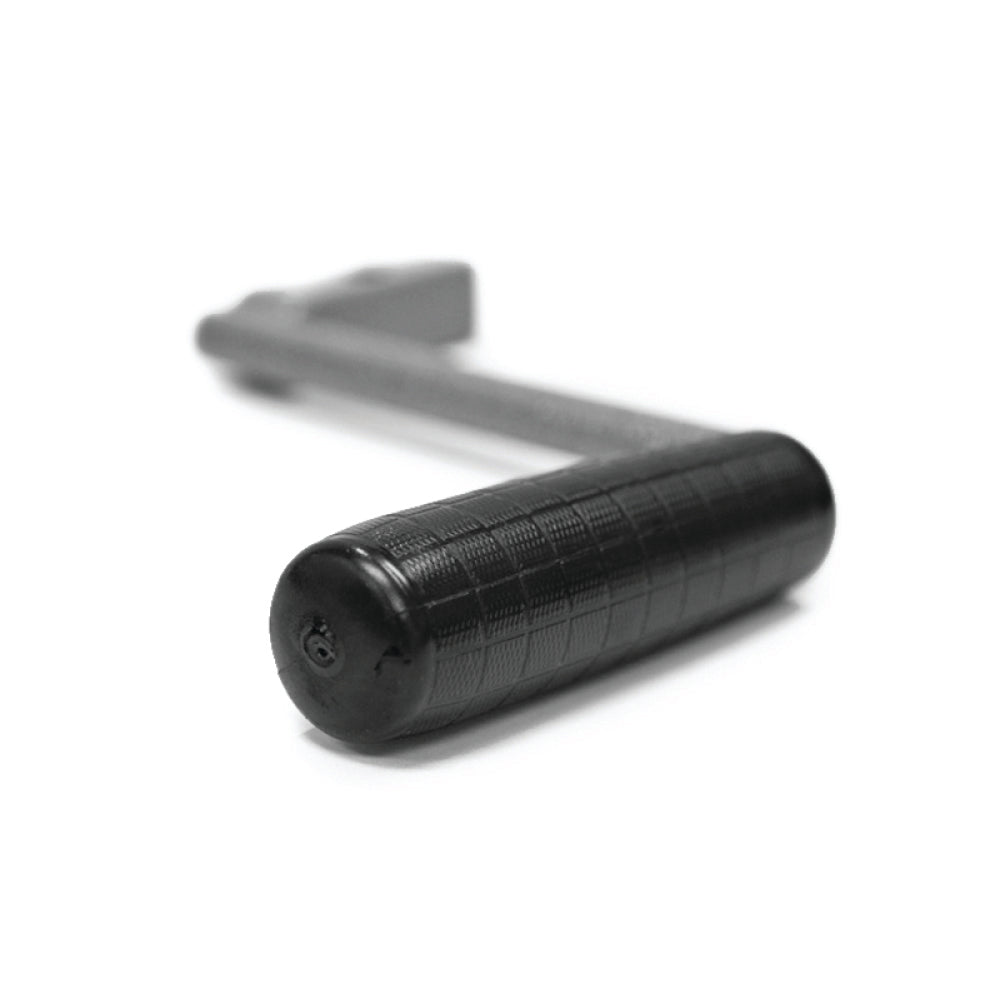 Top view of Trailer Valet 5X crank handle – full black metal handle detail - TV5XHC