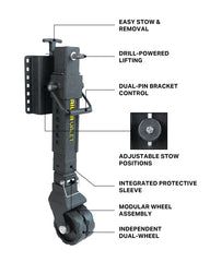 JX3-SS 3,000 lb Side Mount Drill Jack