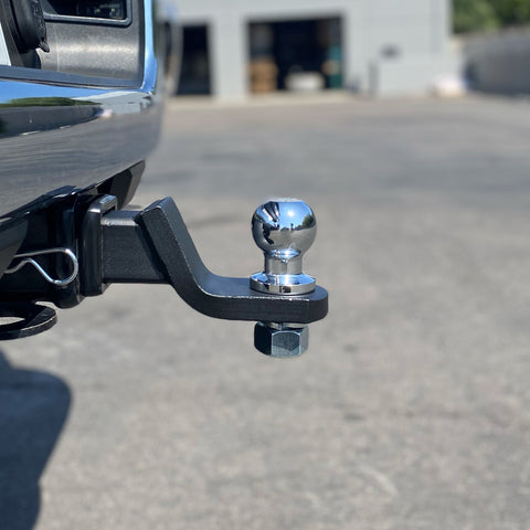 Right-side profile showing compact 2-inch drop hitch design - BSDH0010