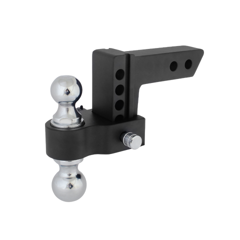 View hitch from angled front to showcase refurbished rugged steel build - REFBSDH0031