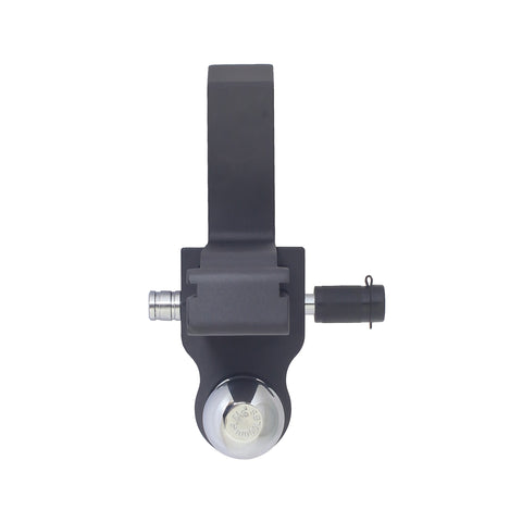 Show bottom view of hitch for ground clearance and mounting alignment - BSDH0032