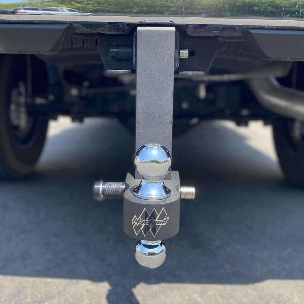 Blackout 10,000 lbs Adjustable Drop Hitch, 2 inch and 2-5/16 inch Ball ...