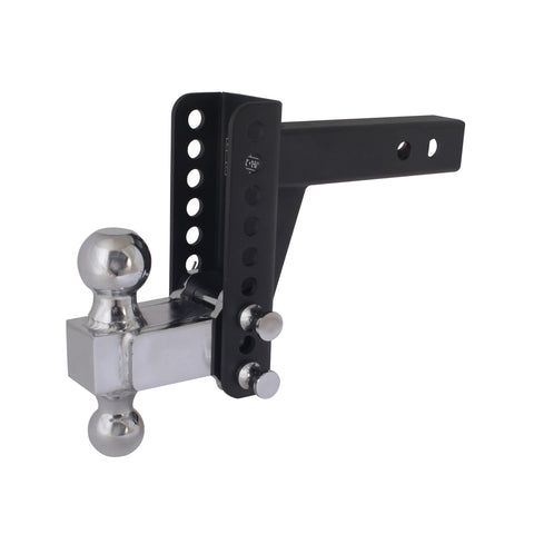 Highlight angled front view of refurbished 14K drop hitch for robust trailer towing - REFBSDH0040