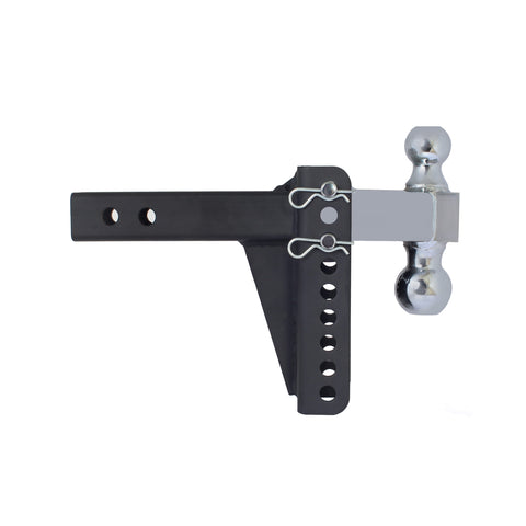 Left side view of 14,000 lbs hitch showing precision welds and coating - BSDH0040