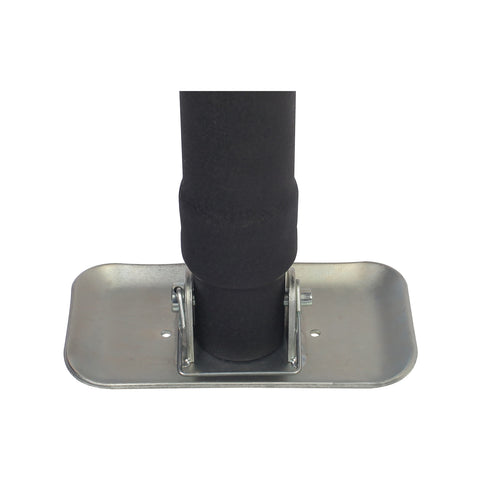 Flat footplate base close-up for jack stability on trailer frame - BSJPSW04
