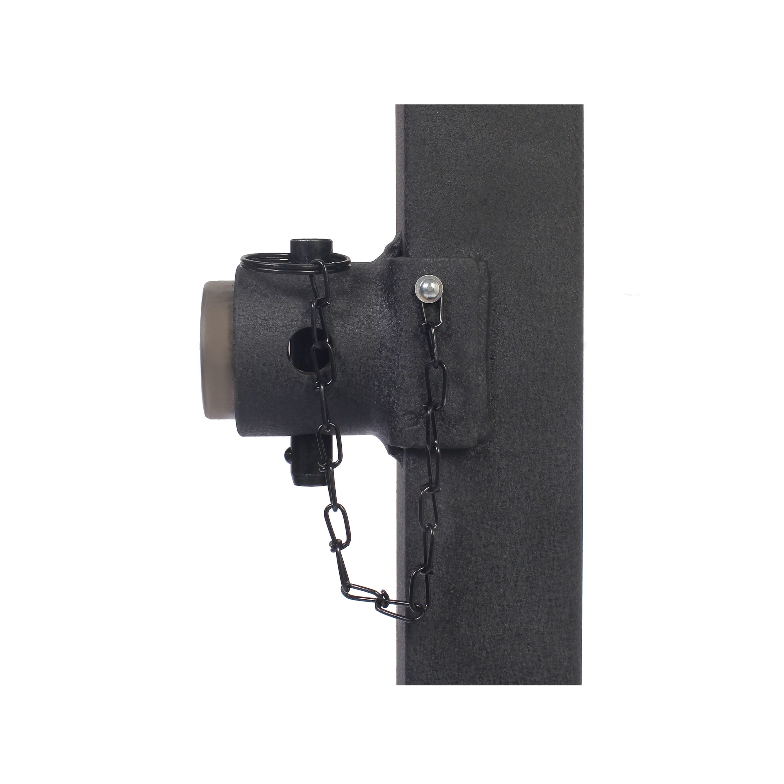 Close-up showing side-wind gear housing and robust welded pipe interface - BSJPSW10