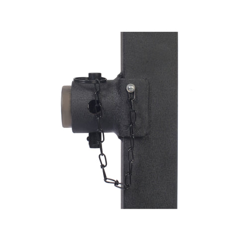 Close-up showing side-wind gear housing and robust welded pipe interface - BSJPSW10