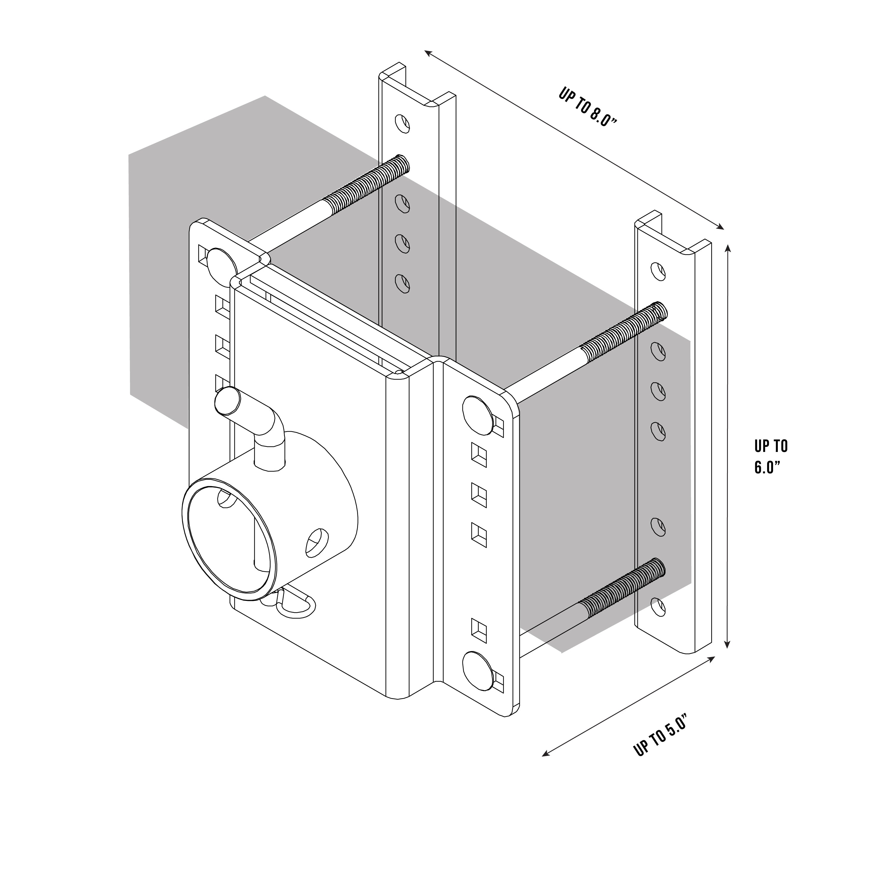 Trailer Valet Full Range Mount – Fits Large Trailer Frames