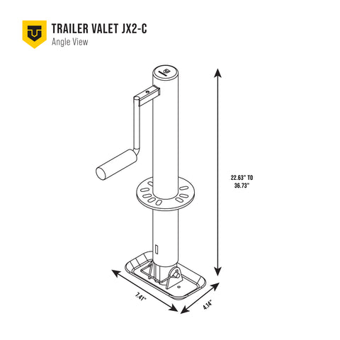 JX 2,000 lb Center Mount Drill Jack