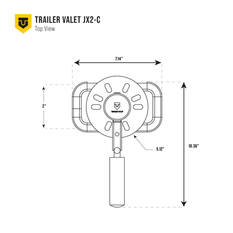 JX 2,000 lb Center Mount Drill Jack