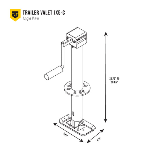 JX 5,000 lb Center Mount Drill Jack