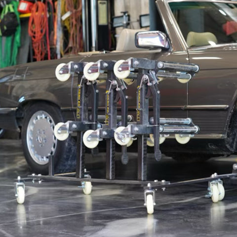 Support de rangement mobile pour chariot à roues