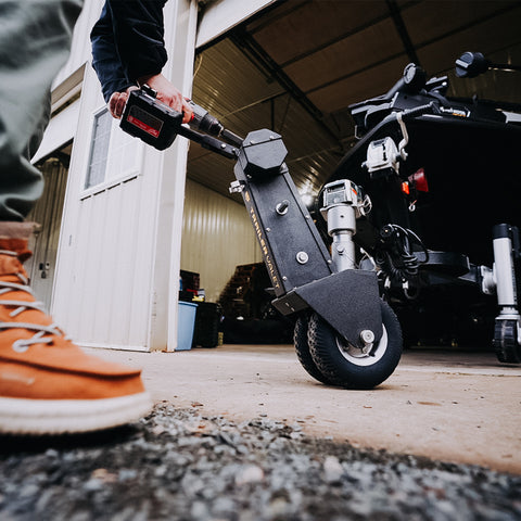 Lifestyle Image – Trailer Valet MV Pro in Action on Driveway - TVMVPRO