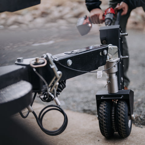 Lifestyle Rear View – Navigating Trailer in Tight Spaces with MV Pro - TVMVPRO