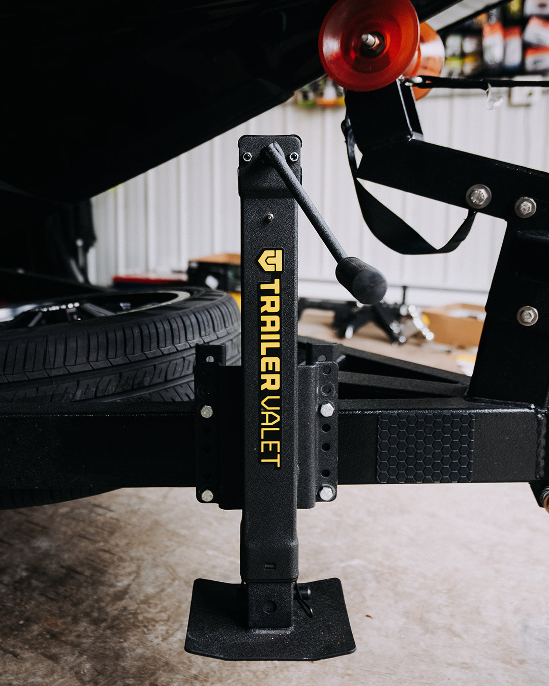 Trailer Valet JX7-S 7,000 lb Side-Mount Drill-Powered Jack