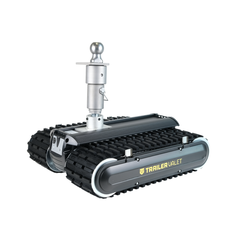 Angled view of Trailer Valet RVR5 with ball mount and rugged tread - REFTVRVR5