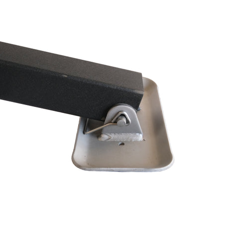 Foot plate close-up – Trailer Valet jack secure footing for uneven ground - STJS0010