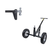 The Duo Bundle - Adjustable Height Trailer Dolly with 14k Adjustable Steel Drop Hitch