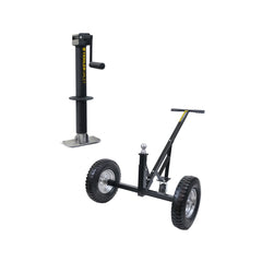 The Standard Bundle - Adjustable Height Trailer Dolly and a JX 5K Center Drill-Powered Jack