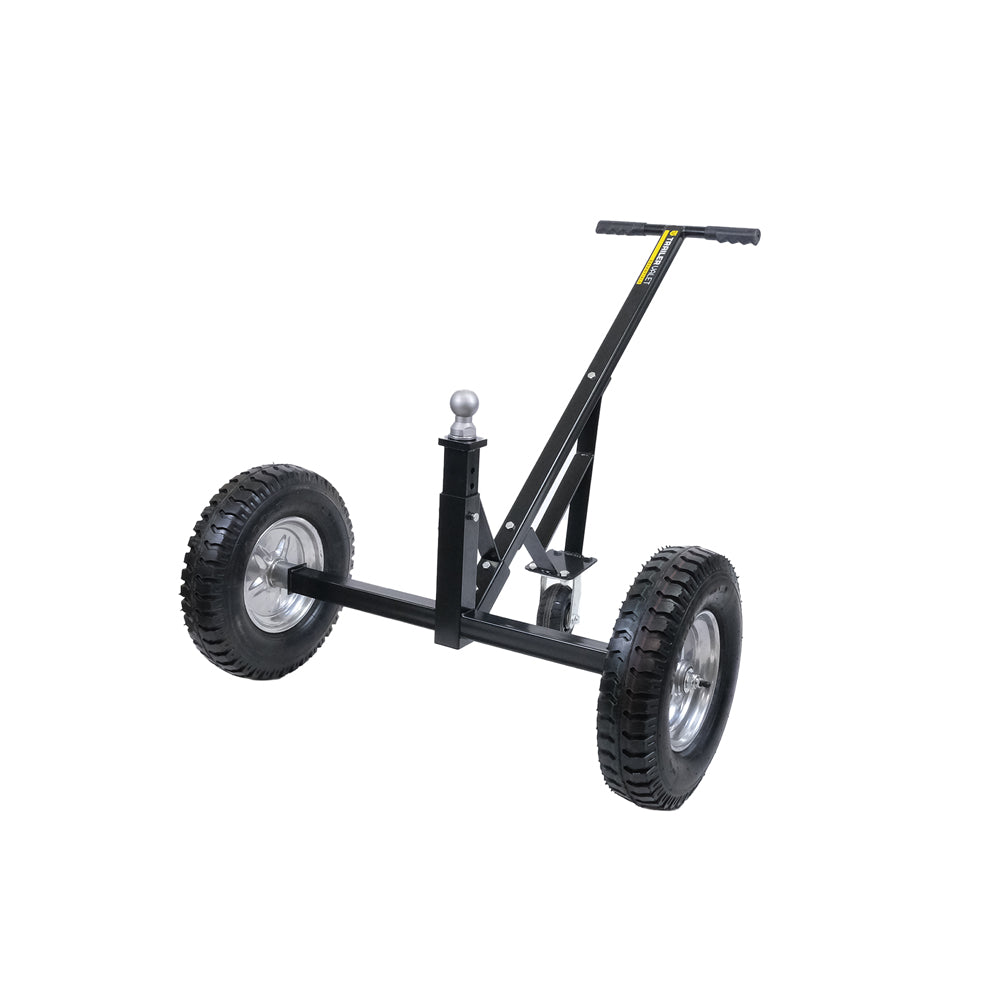 Trailer Valet adjustable dolly from front view – reinforced ball tower and powder-coated frame - TVEHAD