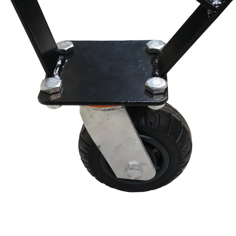 Swivel caster close-up – directional trailer movement and tight space handling - TVEHAD