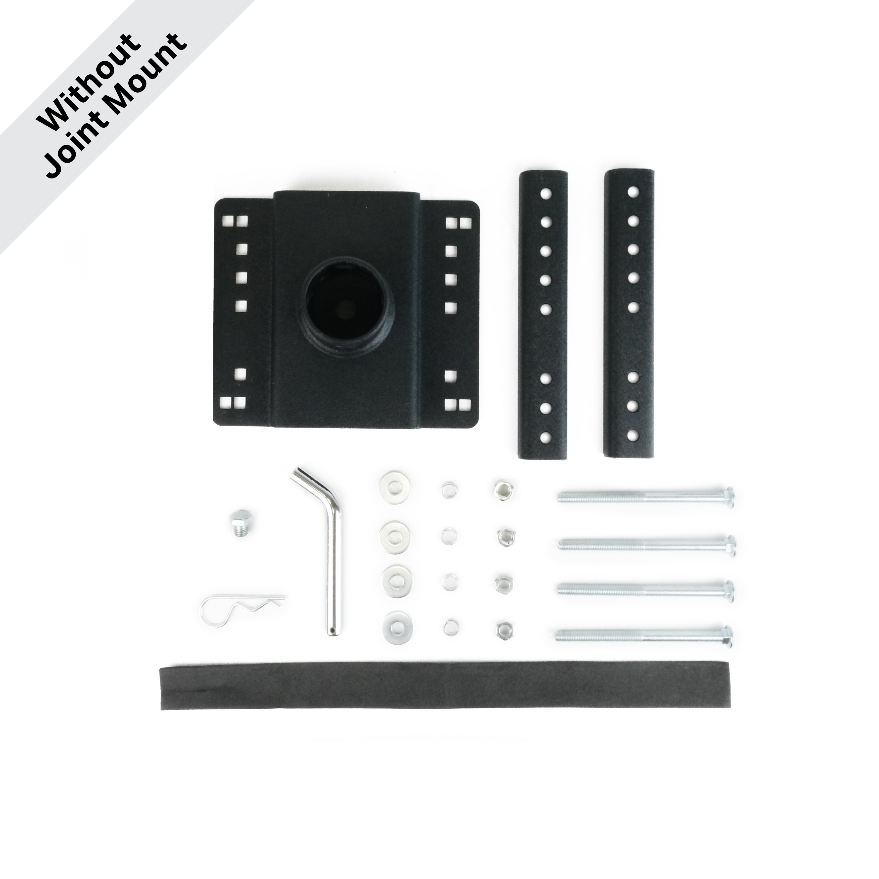 Trailer Valet mount bracket shown without joint – adjustable hitch accessory component - TVFRMB