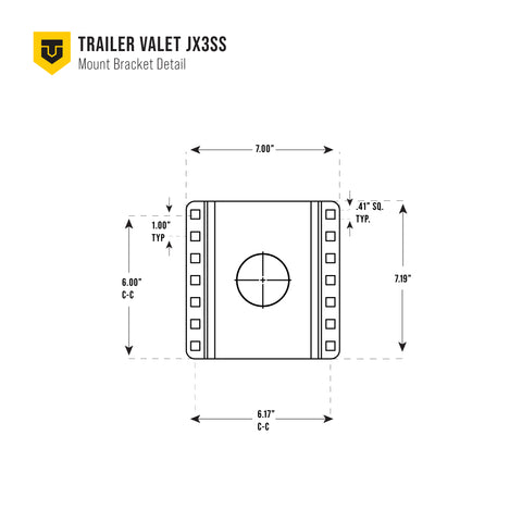 JX3-SS 3,000 lb Side Mount Drill Jack