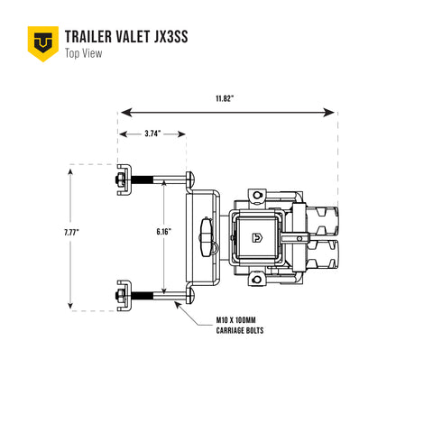 JX3-SS 3,000 lb Side Mount Drill Jack