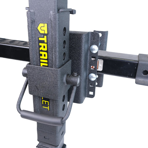 JX3-SS trailer jack with mounting bracket – secure fit and easy bolt-on design - TVJX3-SS