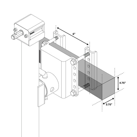 JX 5,000 lb Side Mount Drill Jack