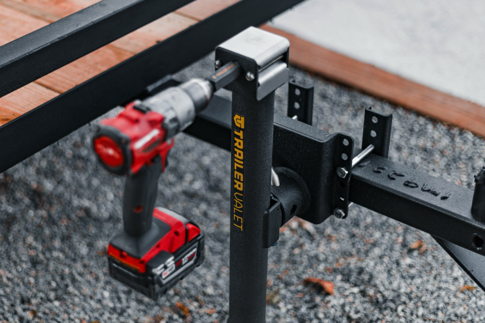 Trailer Valet JX5-S 5,000 lb Side-Mount Drill-Powered Jack