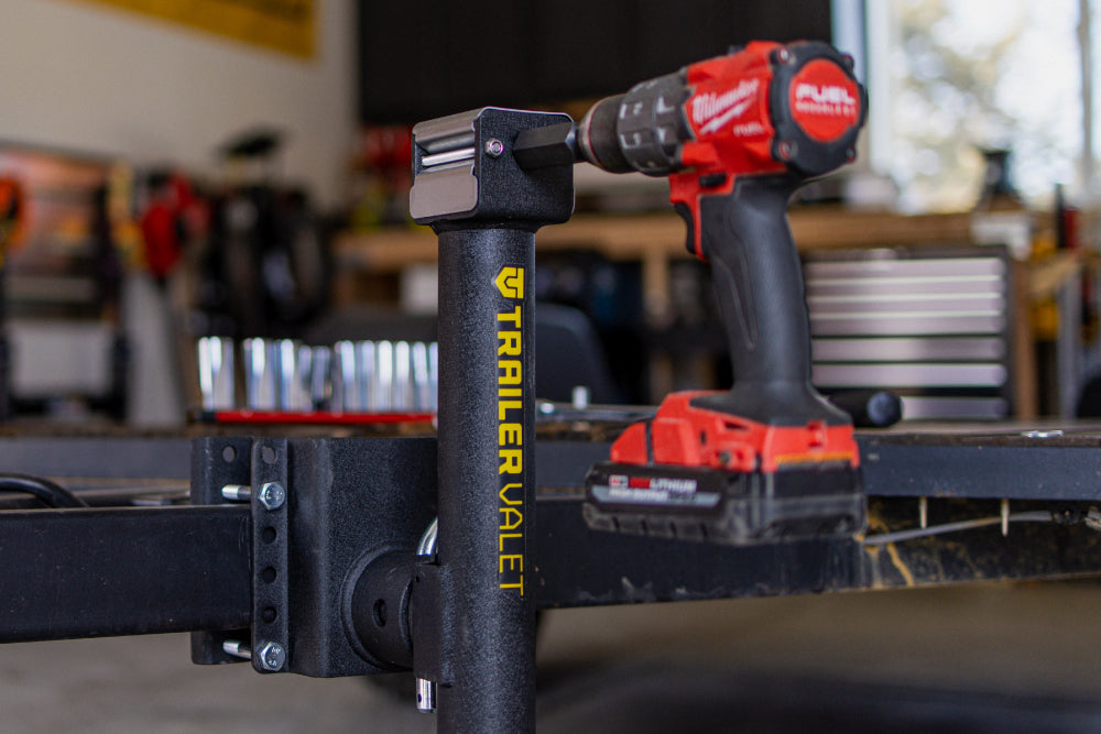 Trailer Valet JX5-S 5,000 lb Side-Mount Drill-Powered Jack