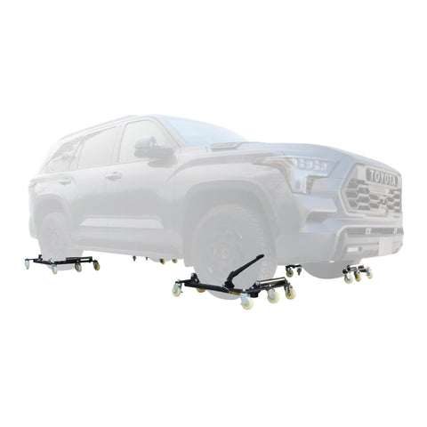 Ensemble de chariots à roues avec support de rangement