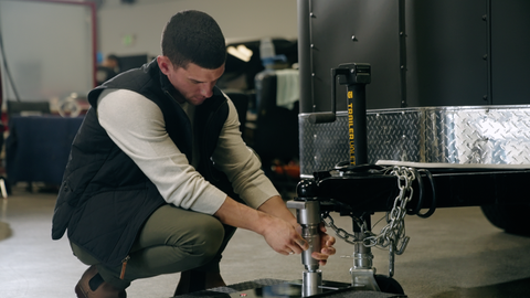 Side profile showing treads and compact frame of refurbished RVR12 - REFTVRVR12